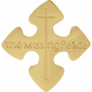 10K Yellow The Missing Peace Lapel Pin