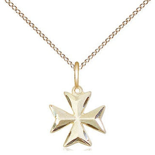 14kt Gold Maltese Cross Medal