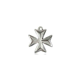 Sterling Silver Maltese Cross Medal
