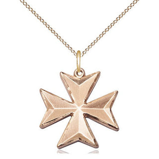 14kt Gold Maltese Cross Medal