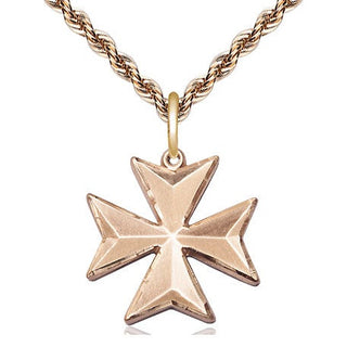 14kt Gold Maltese Cross Medal