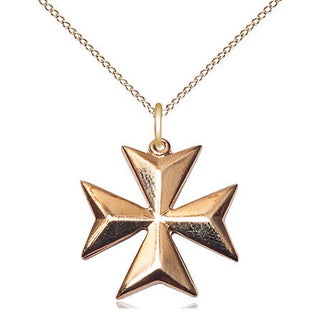 14kt Gold Maltese Cross Medal