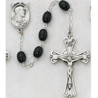 6X8MM Black Wood Rosary