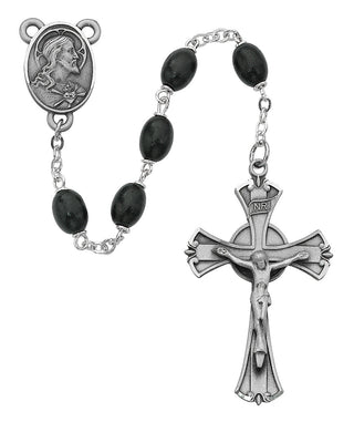 6X8MM Black Wood Rosary