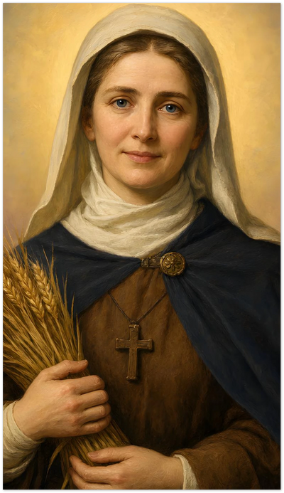St. Amalberga of Maubeuge Holy Cards