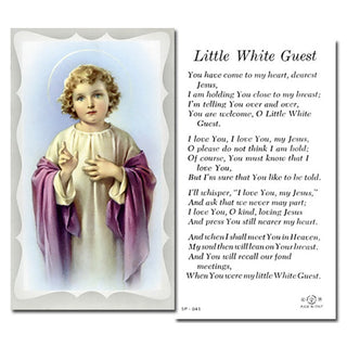 100-Pack - Little White Guest Holy Card