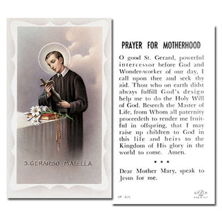 100-Pack - St Gerard Maiella Holy Card With Prayer