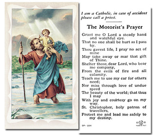 100-Pack - St Christopher Holy Card With Prayer