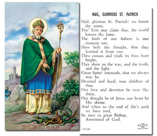 100-Pack - St Patrick With Prayer Holy Card