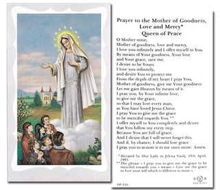 100-Pack - Our Lady Of Medjugorje Prayer Of Mother Of Goodness