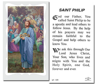 100-Pack - St Philip With Prayer Holy Card