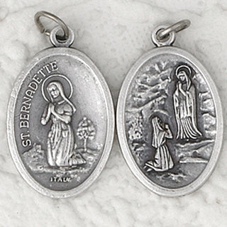Bulk St. Bernadette / Grotto of Lourdes Double Sided Medals