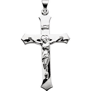Sterling Silver 47.3x25.5 MM Crucifix Pendant