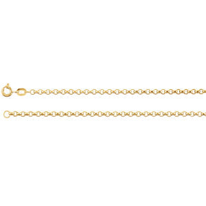 16-inch Rolo Chain with Spring Ring - 14K Yellow Gold