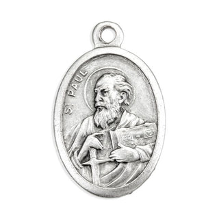 St Paul The Apostle/Pfu Oval Oxidized Medal 25-Pack