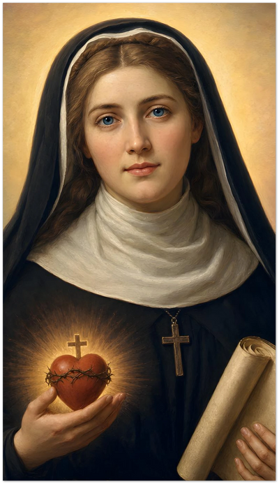 St. Gertrude of Helfta Holy Cards