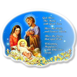 4-pack - Holy Family House Blessing Wall Plaque