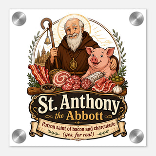 St. Anthony the Abbot Patron of Bacon Acrylic Wall Plaque - view 5