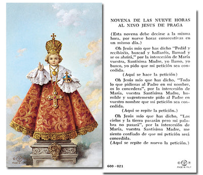 100-Pack - El Nino Jesus De Praga Holy Card