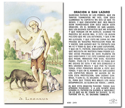 100-Pack - San Lazarus Holy Card