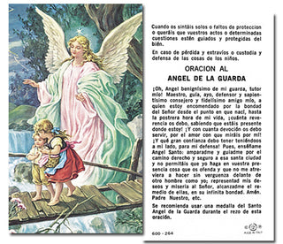 100-Pack - Angel De La Guardia Holy Card