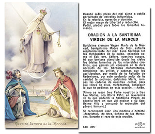 100-Pack - N.S. De La Merced Holy Card