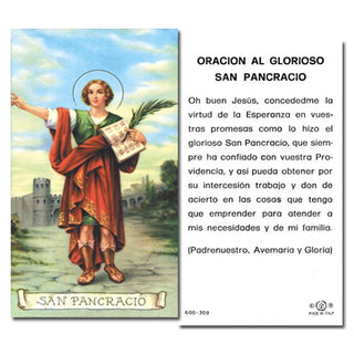 100-Pack - San Pancracio Holy Card