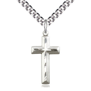 Pewter Cross Medal Catholic Jewelry Engraved Catholic Saint Jewelry