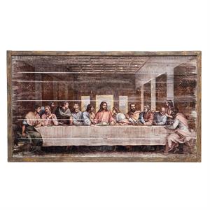21-Inch The Last Supper Framed Panel With Leafing - View 2
