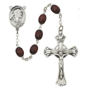 Brown Wood Rosary 