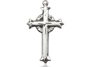 Pewter Cross Medal Engraved Catholic Saint Jewelry