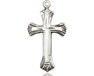 Pewter Cross Medal Engraved Catholic Saint Jewelry