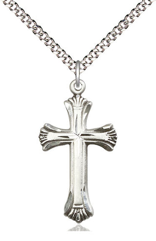 Pewter Cross Medal Catholic Jewelry Engraved Catholic Saint Jewelry