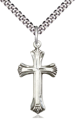 Pewter Cross Medal Catholic Jewelry Engraved Catholic Saint Jewelry