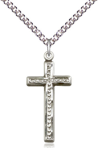 Sterling Silver Cross Medal Catholic Jewelry