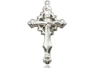 Pewter Cross Medal Engraved Catholic Saint Jewelry