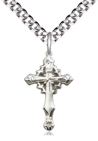 Pewter Cross Medal Catholic Jewelry Engraved Catholic Saint Jewelry