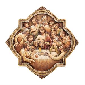 10.25-Inch Last Supper Wall Plaque - View 2