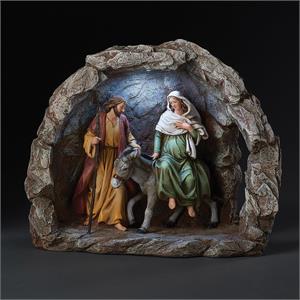 10.75-Inch Lighted Las Posada Grotto - View 2