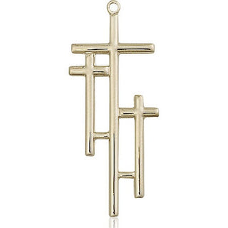 14kt Gold Filled Cross Medal