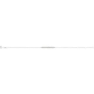 Sterling Silver 1/8 CTW Natural Diamond Bar 6 1/2-7 1/2" Bracelet