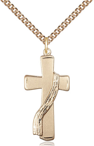 14kt Gold Deacon Cross Medal