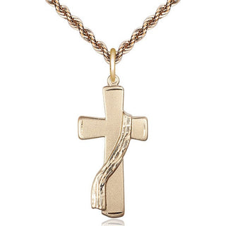 14kt Gold Deacon Cross Medal