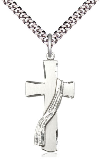 Sterling Silver Deacon Cross Medal Catholic Jewelry