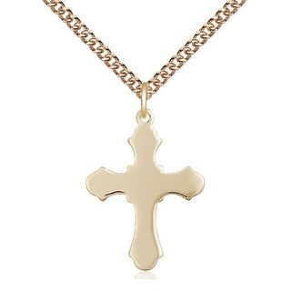 14kt Gold Cross Medal