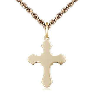 14kt Gold Cross Medal