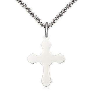 Sterling Silver Cross Medal Catholic Jewelry
