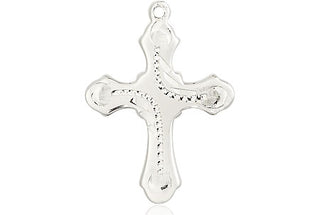 Sterling Silver Cross Medal Engraved Catholic Saint Jewelry