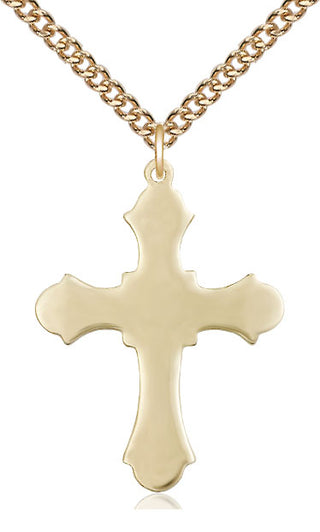 14kt Gold Cross Medal