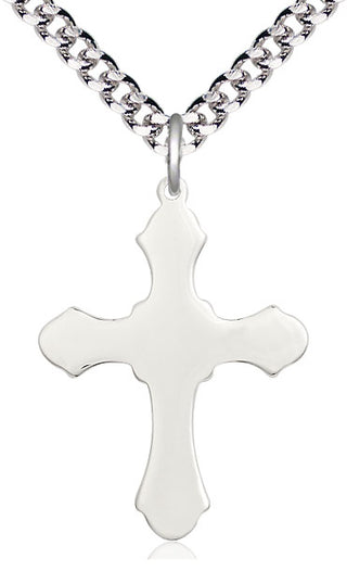 Sterling Silver Cross Medal Catholic Jewelry